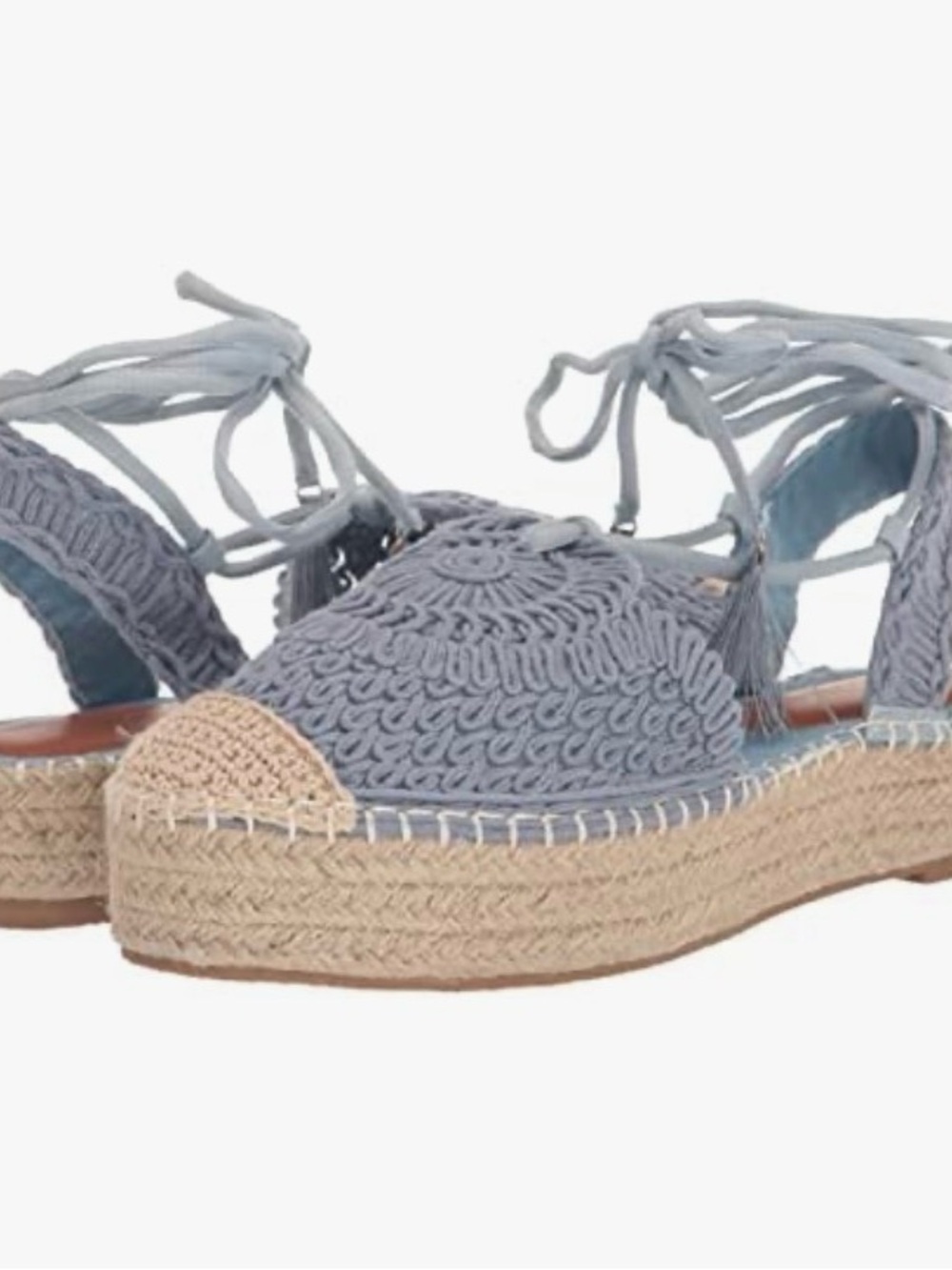 Chinese Laundry Women's Sunny Ballet Flat – Blue Crochet – Size 10 (EU 41) New